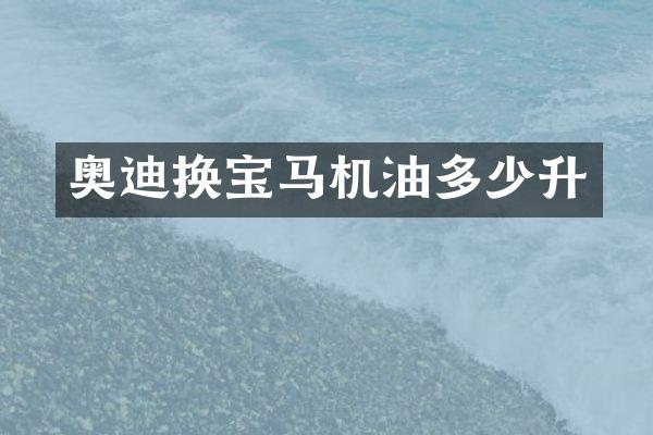 奥迪换宝马机油多少升