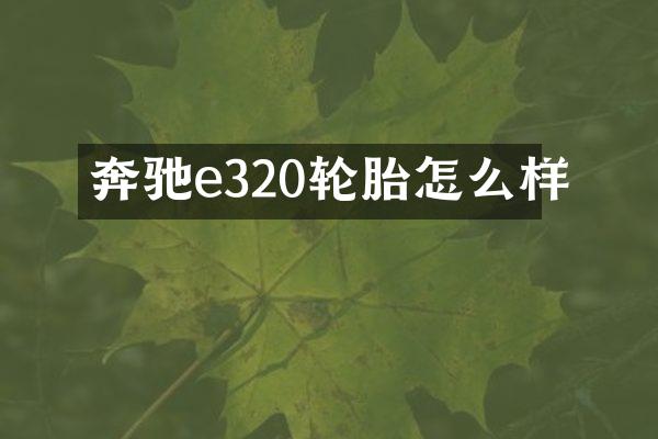 奔驰e320轮胎怎么样