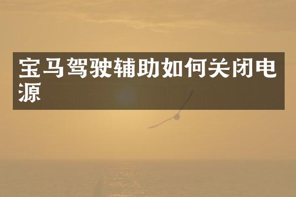 宝马驾驶辅助如何关闭电源