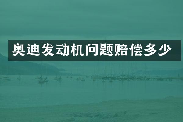 奥迪发动机问题赔偿多少