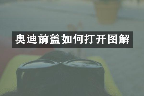 奥迪前盖如何打开图解