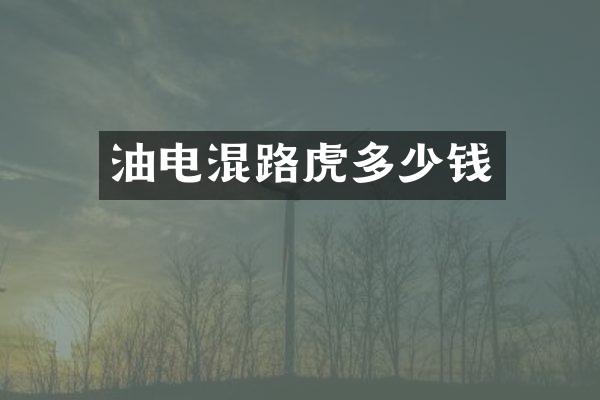 油电混路虎多少钱