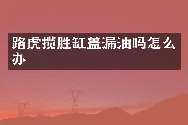 路虎揽胜缸盖漏油吗怎么办