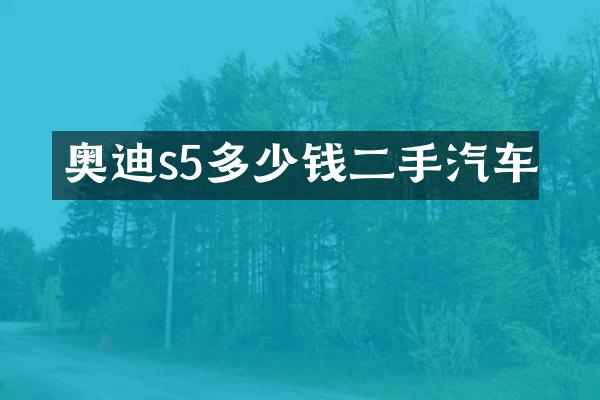 奥迪s5多少钱二手汽车