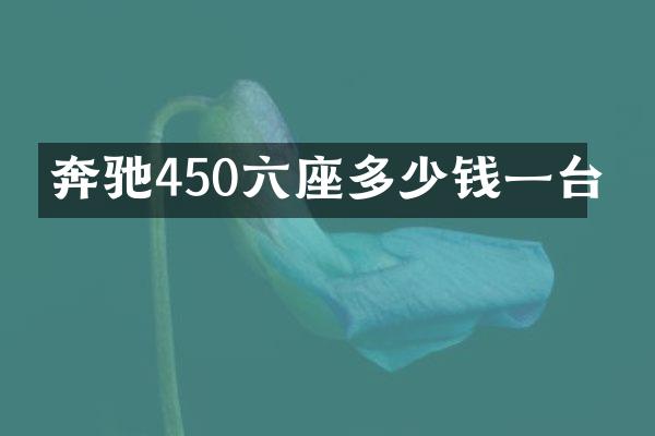 奔驰450六座多少钱一台