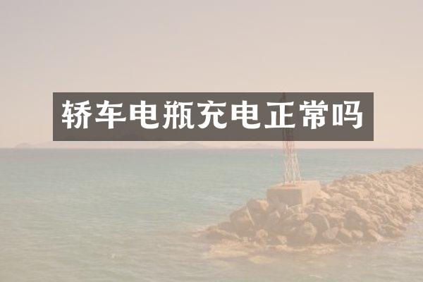 轿车电瓶充电正常吗