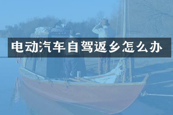 电动汽车自驾返乡怎么办