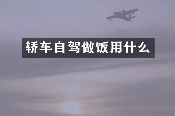 轿车自驾做饭用什么