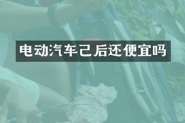 电动汽车己后还便宜吗