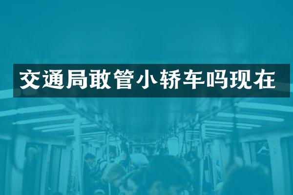 交通局敢管小轿车吗现在