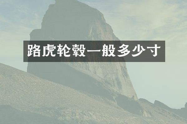 路虎轮毂一般多少寸