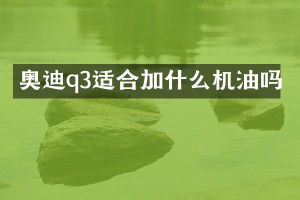 奥迪q3适合加什么机油吗
