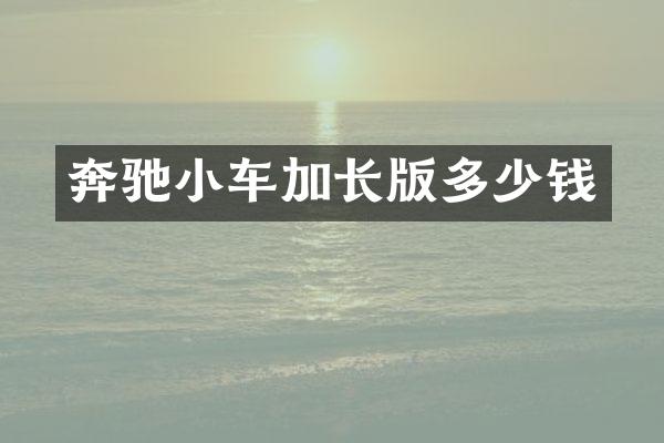 奔驰小车加长版多少钱