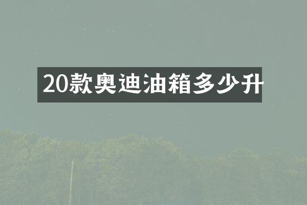 20款奥迪油箱多少升