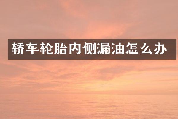 轿车轮胎内侧漏油怎么办
