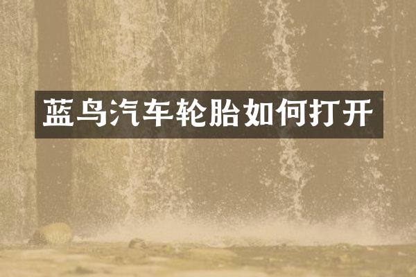 蓝鸟汽车轮胎如何打开