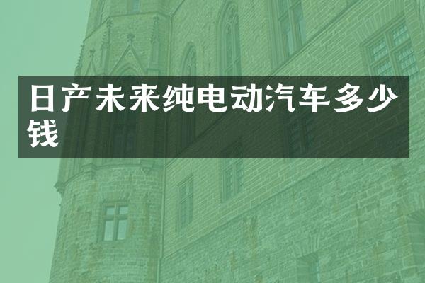 日产未来纯电动汽车多少钱
