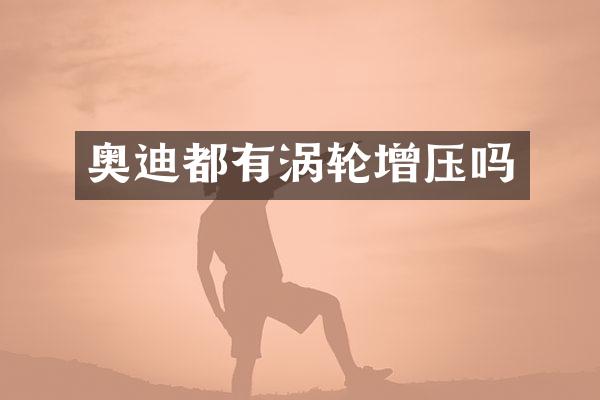 奥迪都有涡轮增压吗