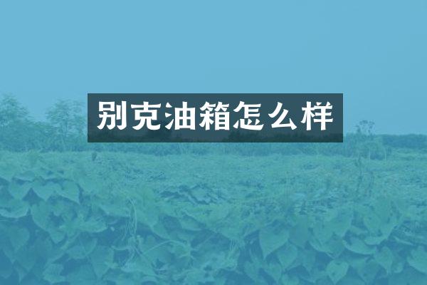 别克油箱怎么样