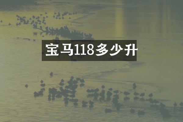 宝马118多少升