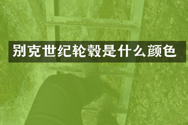 别克世纪轮毂是什么颜色