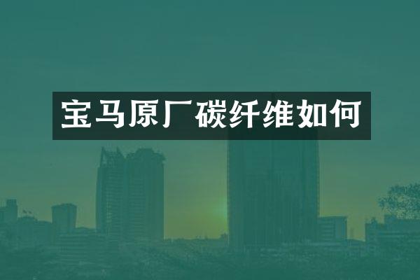 宝马原厂碳纤维如何