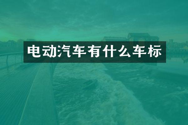 电动汽车有什么车标