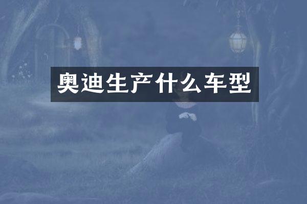 奥迪生产什么车型