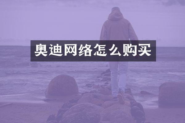 奥迪网络怎么购买