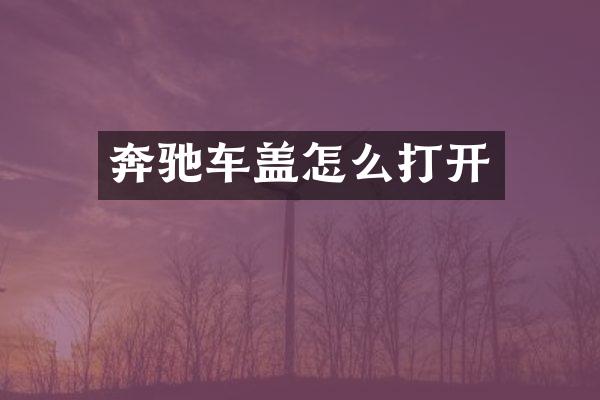 奔驰车盖怎么打开
