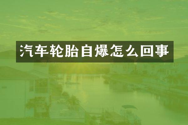 汽车轮胎怎么回事