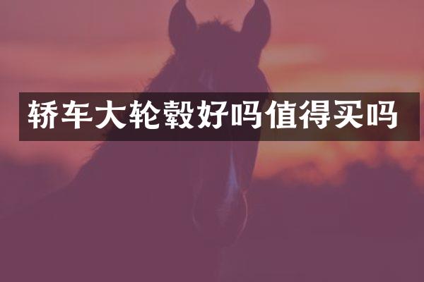 轿车大轮毂好吗值得买吗