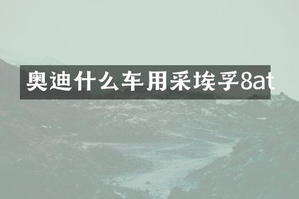 奥迪什么车用采埃孚8at