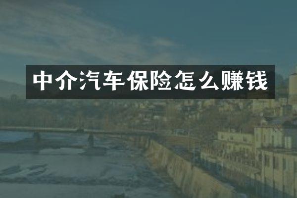 中介汽车保险怎么赚钱