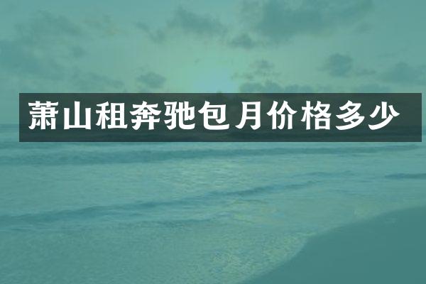 萧山租奔驰包月价格多少
