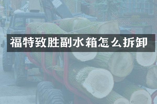 福特致胜副水箱怎么拆卸