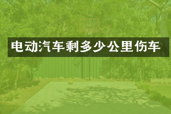 电动汽车剩多少公里伤车