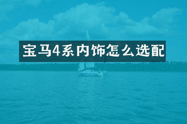 宝马4系内饰怎么选配