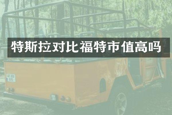 特斯拉对比福特市值高吗