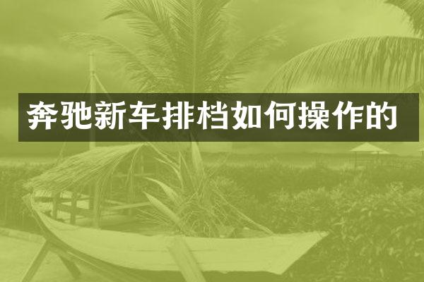 奔驰新车排档如作的