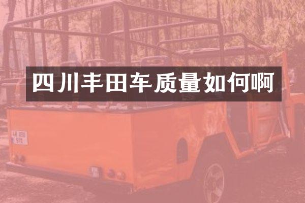 四川丰田车质量如何啊