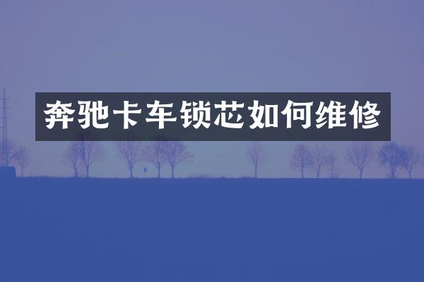 奔驰卡车锁芯如修