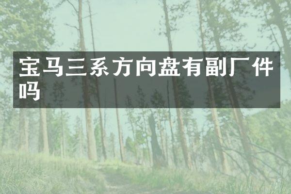 宝马三系方向盘有副厂件吗