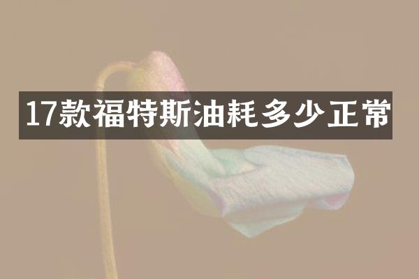 17款福特斯油耗多少正常