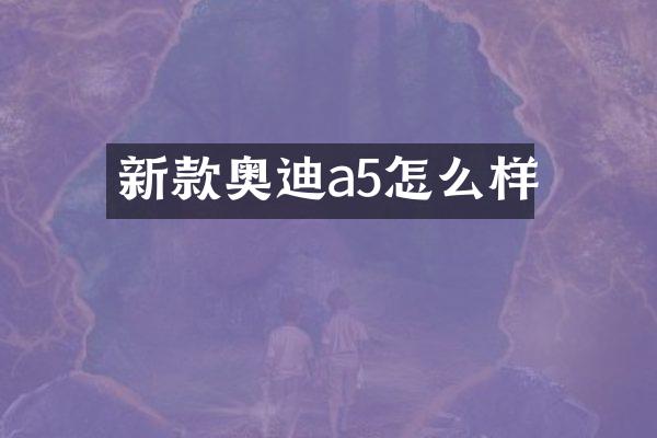 新款奥迪a5怎么样