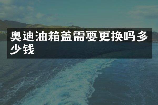 奥迪油箱盖需要更换吗多少钱