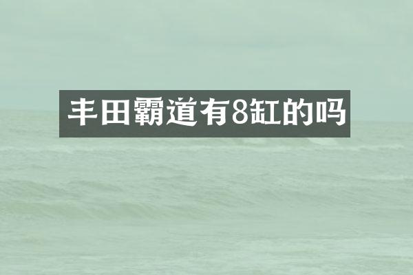 丰田霸道有8缸的吗