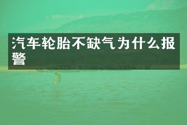 汽车轮胎不缺气为什么报警
