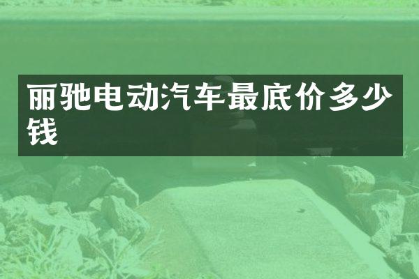 丽驰电动汽车最底价多少钱