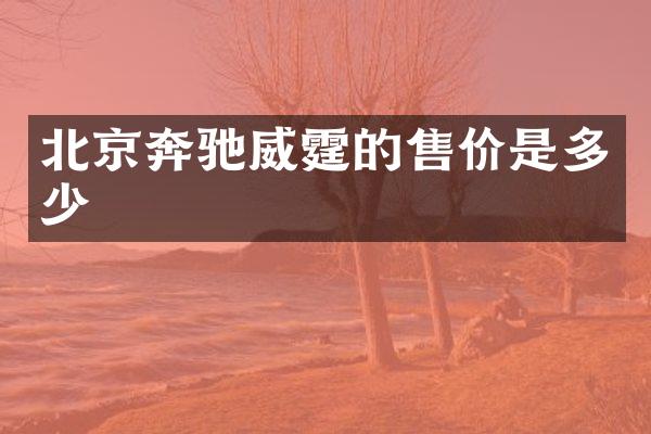 北京奔驰威霆的售价是多少